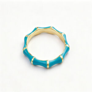 Bamboo Enamel Ring