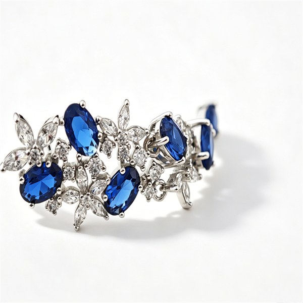 Oval-Cut Sapphire Dangling Evening Earrings - Image 8